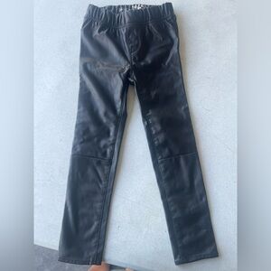 GAP Kids Black Faux Leather Pants